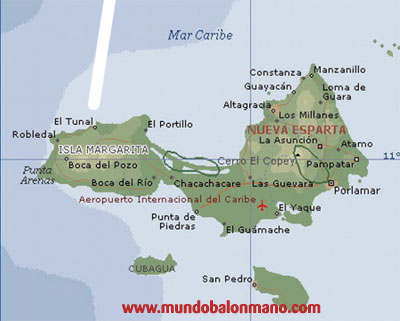 mapa de isla margarita historia del balonmano